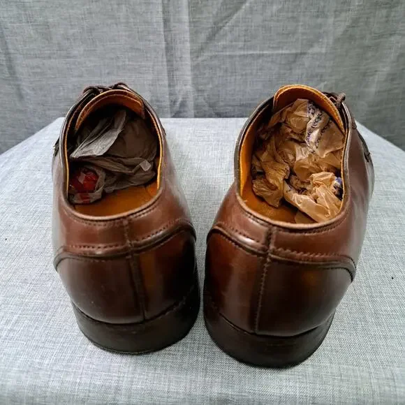 Allen Edmonds Hancock 11.5D Brown Calfskin Dress Shoes Split  display picture 1